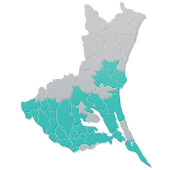 茨城県ご提供地域図